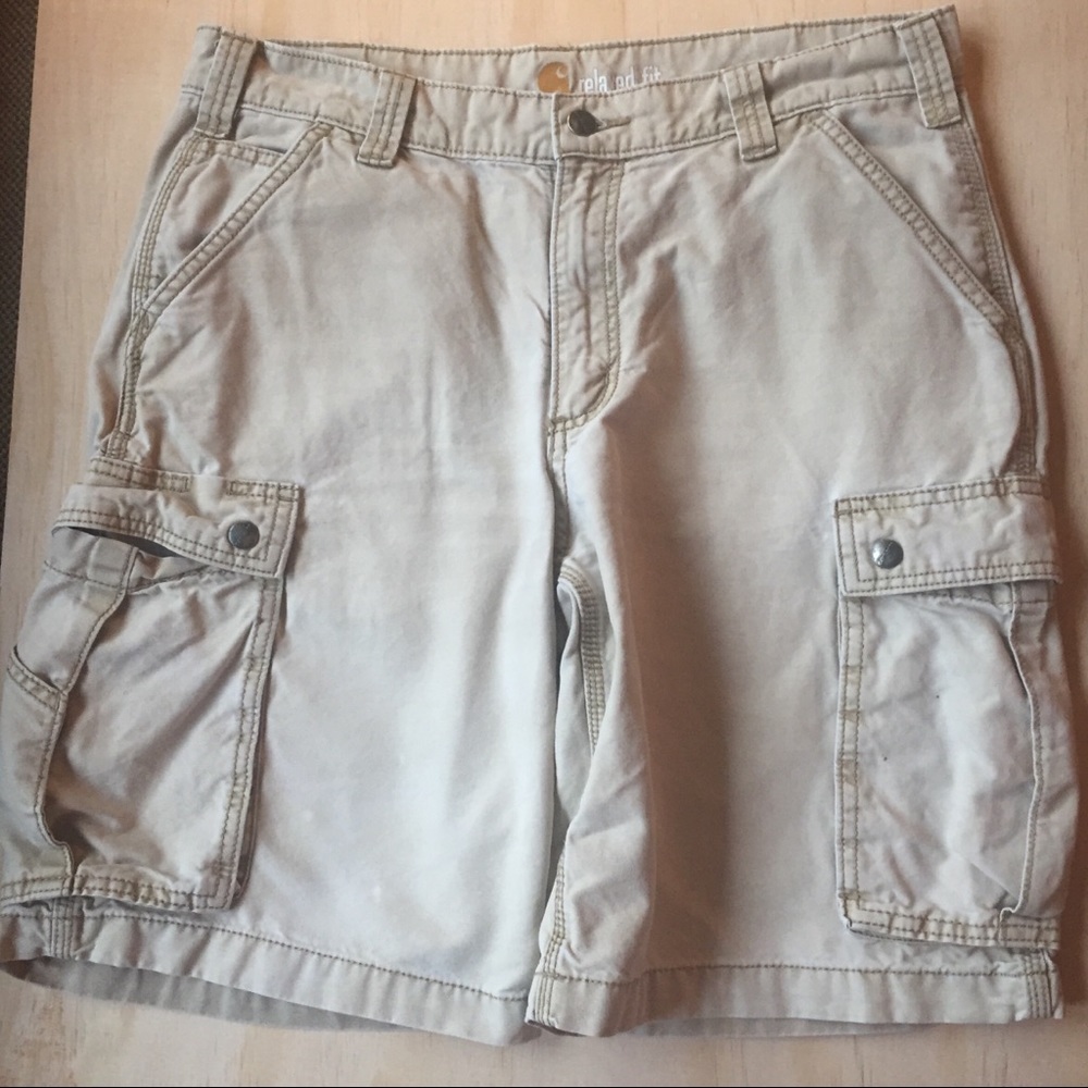 Carhartt Relaxed Fit Khaki Cargo Shorts